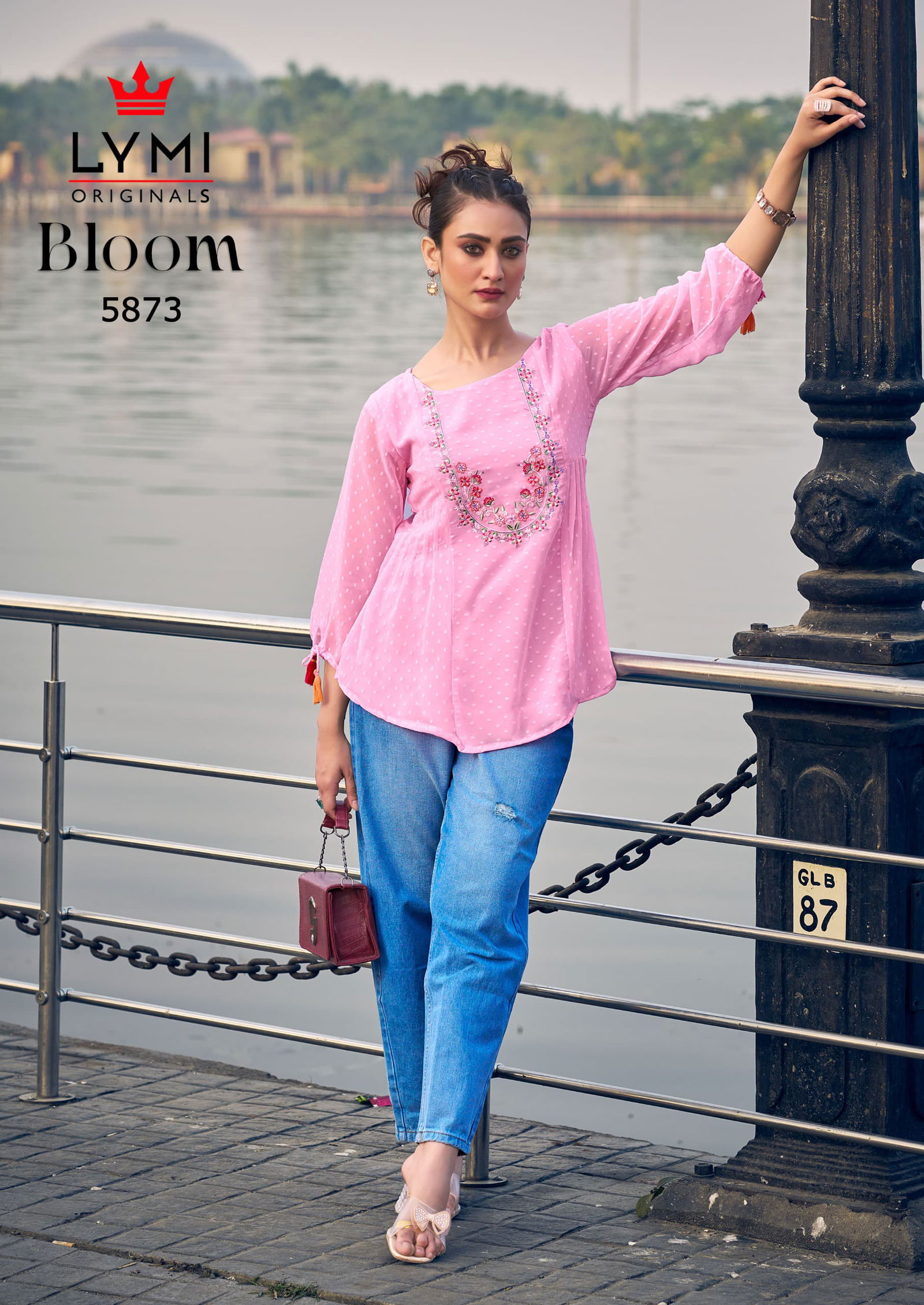 Bloom By Rangoon Georgette Embroidery Ladies Top Wholesale Shop In Surat